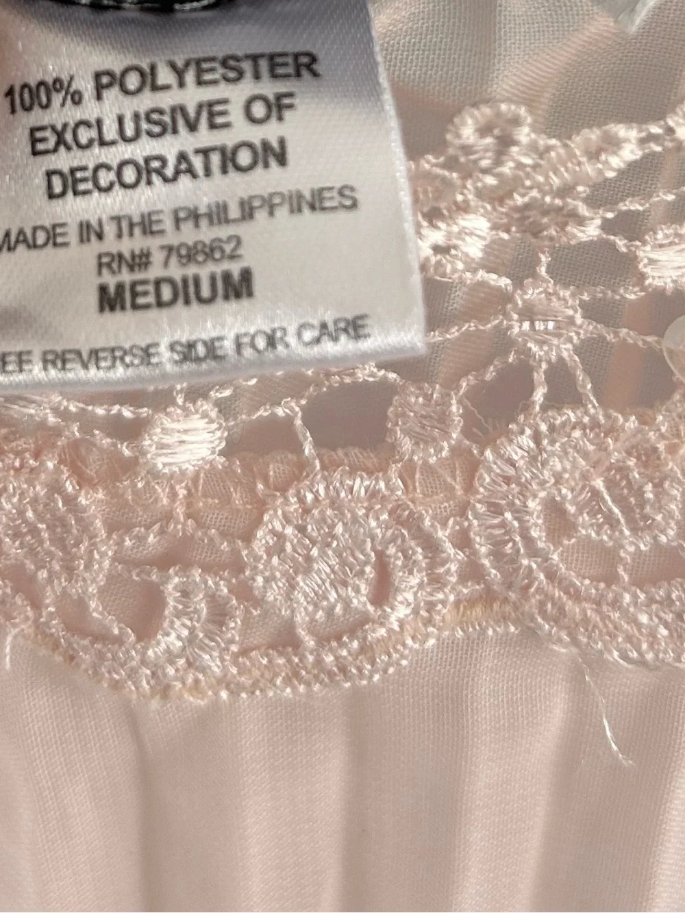 Cinema Etoile VTG Pleated Nightgown Lace Trim Ruffle Strap Lingerie Babydoll Med - Picture 3 of 5